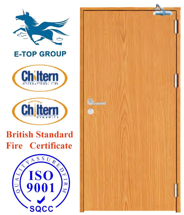 ET-FW05 90 minute Emergency Exit Wooden Fireproof Door